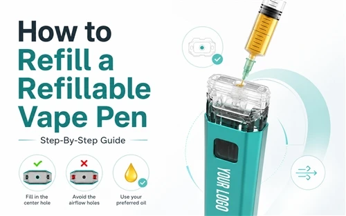 Hvernig á að fylla aftur áfyllanlegan vape penna: skref - eftir - skrefleiðbe...